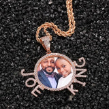 Uwin Photo Pendant Necklaces Custom Pictures CZ Hiphop Jewelry