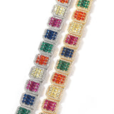 Uwin Multicolor Cursive Letter Icy Girl Name Necklace Pendant