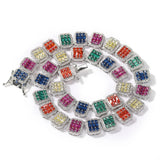 Uwin Multicolor Cursive Letter Icy Girl Name Necklace Pendant