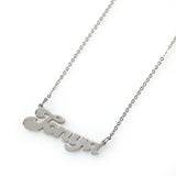 Uwin Name Necklace with CZ Cuban Chain HipHop Jewelry