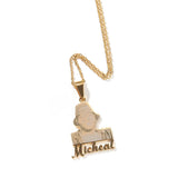 Uwin Name Necklace Photo Laser Printing Pendant DIY Personalised Letters