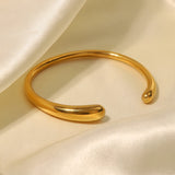 Uworld 316L Geometric Stainless Steel Cuff Bracelet Bangle