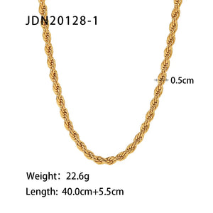 Uworld 316L Stainless Steel Chain Necklace Waterproof Thick Chunky Collar Gift