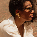 Uworld 316L Stainless Steel PVD Hoop Earrings Women Ear Clips