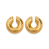 Uworld 316L Stainless Steel PVD Hoop Earrings Women Ear Clips