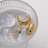 Uworld Eyes Shape Stainless Steel 18K Plated Jewelry Set for Women