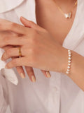 Uworld Pearl Chain Bracelet Women Gift