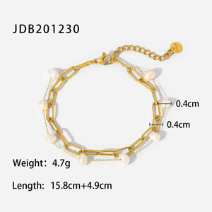 Uworld Pearl Chain Bracelet Women Gift