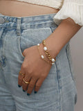 Uworld Pearl Chain Bracelet Women Gift