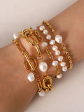 Uworld Pearl Chain Bracelet Women Gift