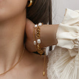 Uworld Stainless Steel Plated Paper Bracelets for Women Jewelry