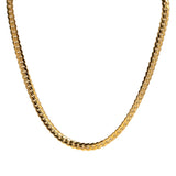 Geometric Jewelry 18K PVD Plated Silver Stainless Steel Chain Necklace