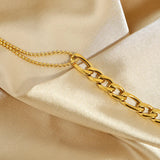 Uworld Plated Stainless Steel Chain Bracelet Jewelry Accessories Brazalete Muj