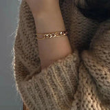 Uworld Plated Stainless Steel Chain Bracelet Jewelry Accessories Brazalete Muj