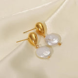 Uworld Freshwater Pearl Dangle Earrings Baroque Hanging
