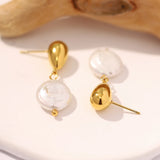 Uworld Freshwater Pearl Dangle Earrings Baroque Hanging