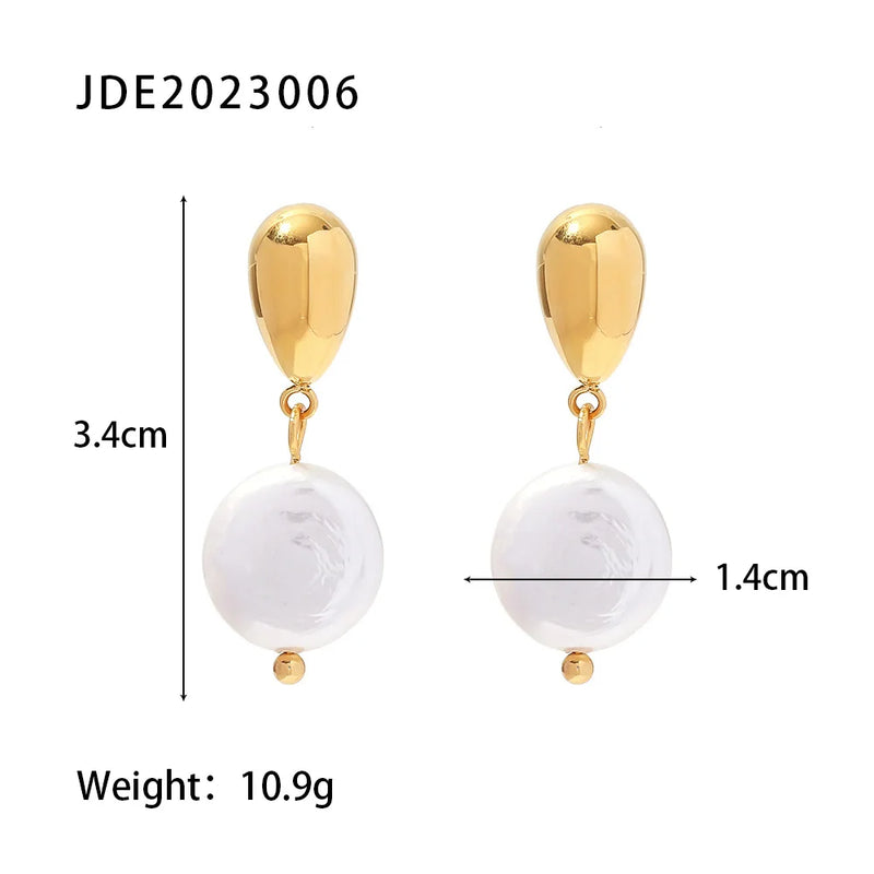 Uworld Freshwater Pearl Dangle Earrings Baroque Hanging