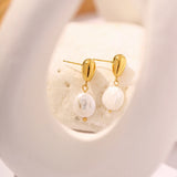 Uworld Freshwater Pearl Dangle Earrings Baroque Hanging
