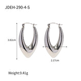 Uworld Silver Stainless Steel Hoop Earrings for Women