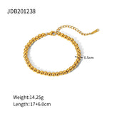 Uworld Silver Beaded Ball Bracelets Waterproof Jewelry for Women