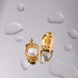 Uworld Geometric Pearl Earrings Exaggerated Texture