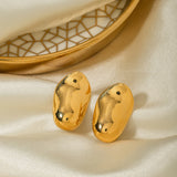 Uworld Geometric Pearl Earrings Exaggerated Texture