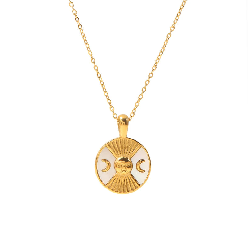 Uworld Pendant Stainless Steel Necklace for Women Charm Jewelry