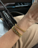 Uworld Stainless Steel Plated Wristband Bracelet for Women