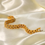 Uworld Stainless Steel Plated Wristband Bracelet for Women
