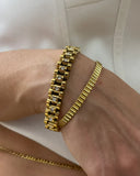 Uworld Stainless Steel Plated Wristband Bracelet for Women