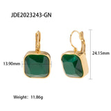 Uworld Opal Earring Hoop Huggie Earrings 18k Plated Jewelry