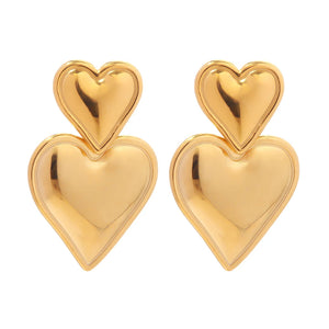 Uworld Vintage Elegance Stainless Steel Earrings Set