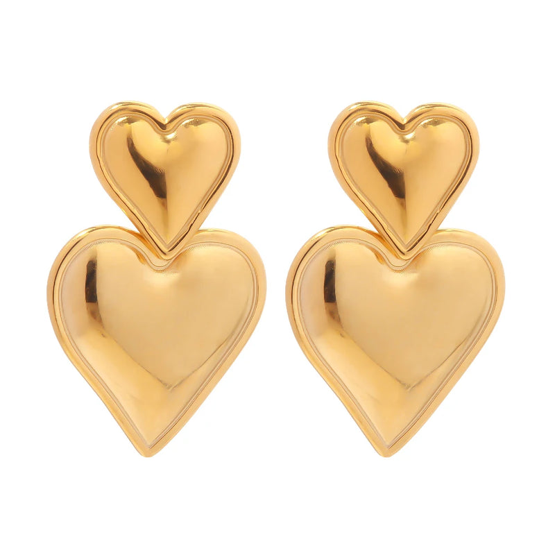 Uworld Vintage Elegance Stainless Steel Earrings Set