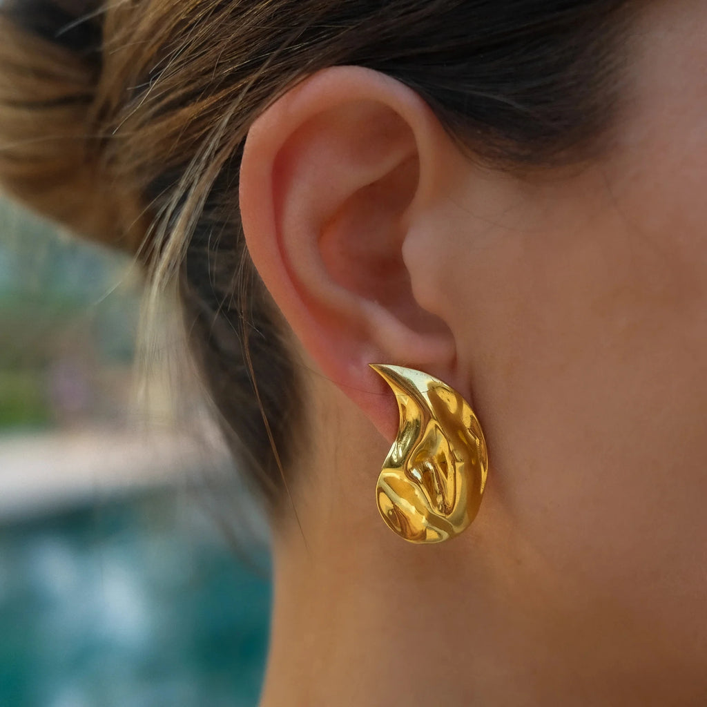 Uworld Vintage Elegance Stainless Steel Earrings Set