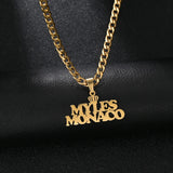 Uzone Name Pendant Necklace Personalized Jewelry Gift