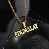 Uzone Name Pendant Necklace Personalized Jewelry Gift