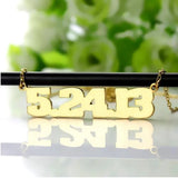 Birth Year Choker Personalized Number Necklace Women Men Jewelry Stainless Steel