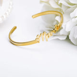 Personalized Name Bracelets Stainless Steel Vintage Jewelry