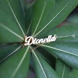 Personalized Name Necklace Bridesmaid Gift Rose Chain Choker