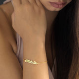 Personalized Old English Name Bracelet for Women Gift