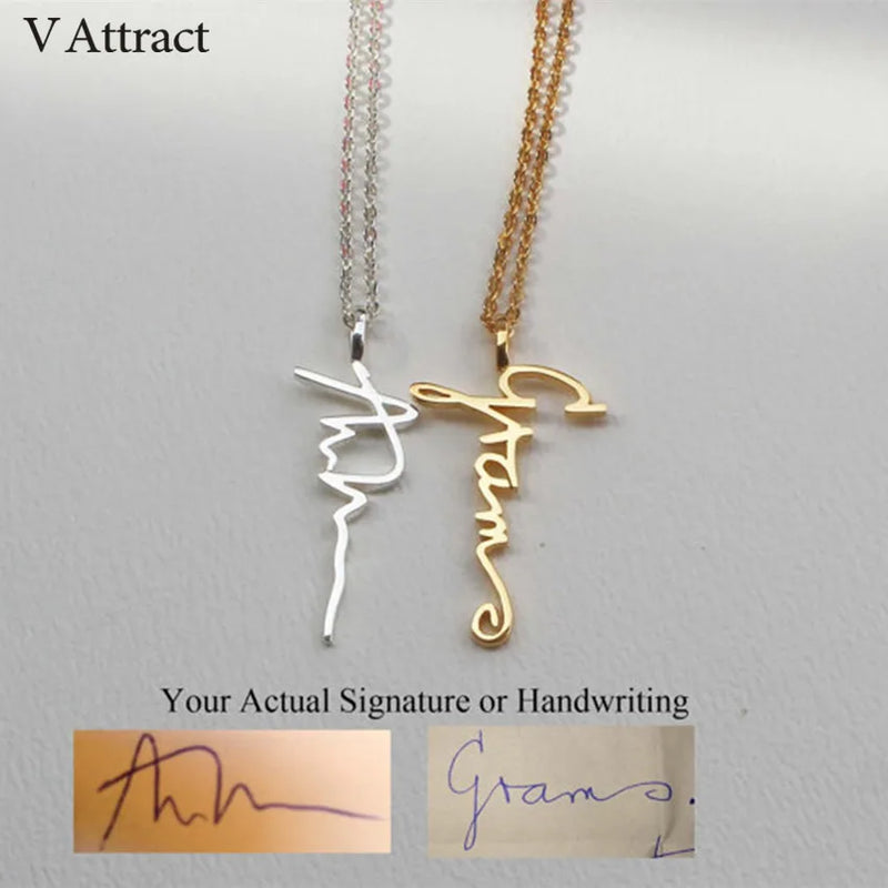 Personalized Vertical Name Necklace For Women Gift