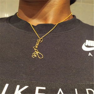Personalized Vertical Name Necklace For Women Gift