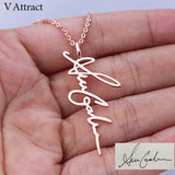 Personalized Vertical Name Necklace For Women Gift