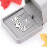 Heart Pendant Personalized Name Necklace for Women Men Jewelry Choker Gift