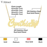 Nameplate Jewelry Personalized Necklace Women Men Gift Charm Collier