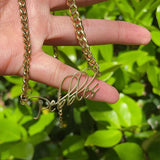 Custom Name Necklace Cursive Nameplate Choker