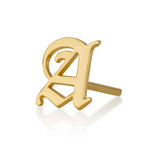 Personalized Initial Letter Stud Earring Stainless Steel