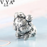 3D Puppy Tiger Pendant 990 Pure Silver Pendants For Couple Engagement