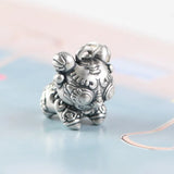3D Puppy Tiger Pendant 990 Pure Silver Pendants For Couple Engagement