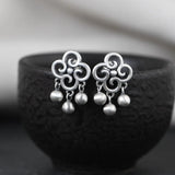 925 Silver Vintage Ruyi Earrings Women Tassel Earrings